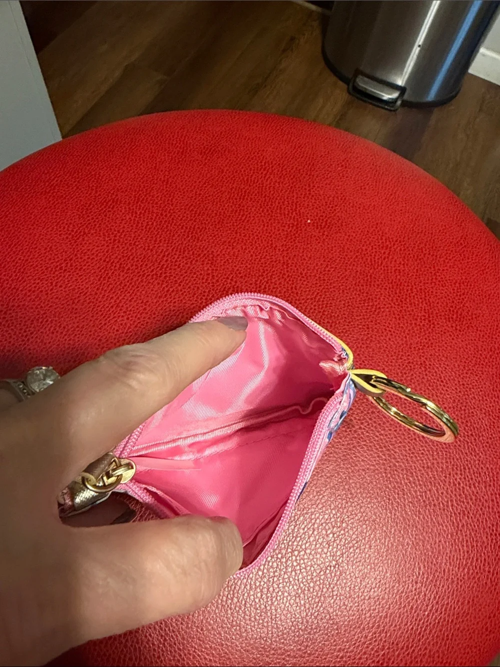 NWOT Lilly Pulitzer ID Case Mini Wallet Shade Seekers Card Holder Keychain Ring
